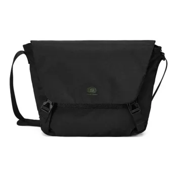 Skechers Fabric Messenger Bag Shoulder Bag Crossbody Bag Regular Unisex Carbon Black