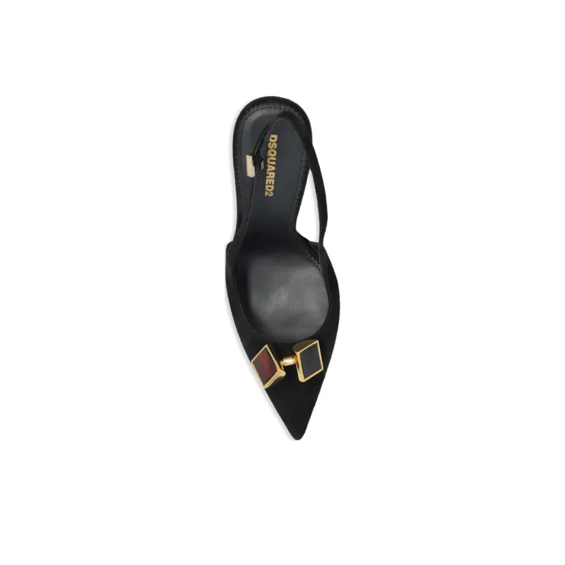 DSQUARED 2 Slim Heel High Heels Women's Black-3
