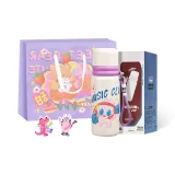 Purple Cup 550ml+Purple Shopping Bag+Random Sticker