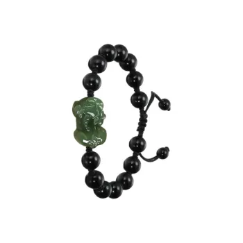 Jing Ruyu Hetian Jade Bracelets Green Jade Unisex