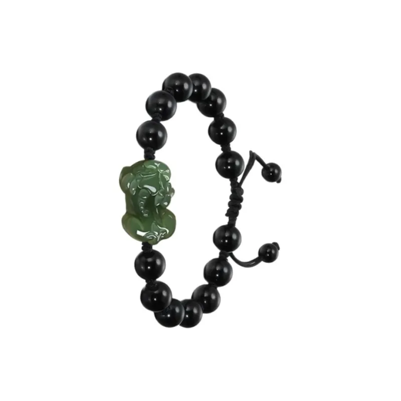 Jing Ruyu Hetian Jade Bracelets Green Jade Unisex-0