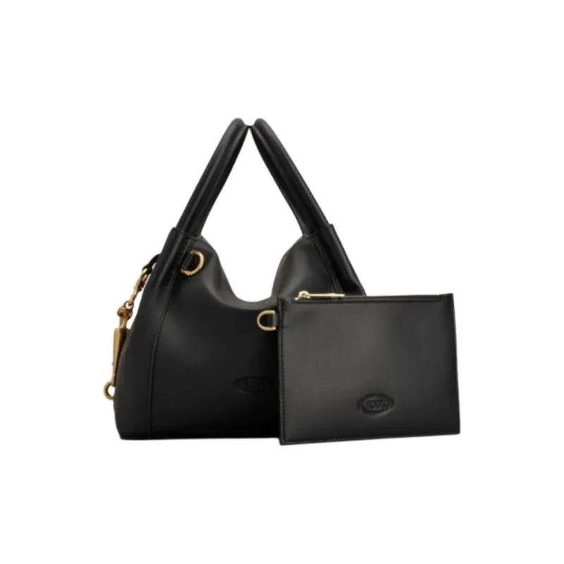 TOD'S Cow Leather Handbag Mini Women's Black-2