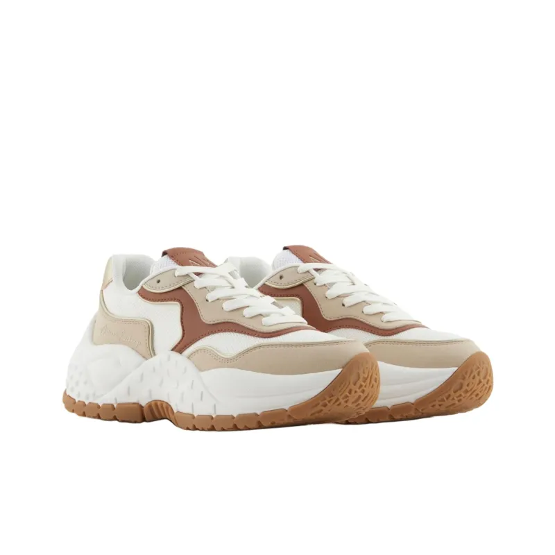 ARMANI EXCHANGEAE Low Top Chunky Sneakers Women's Beige-2
