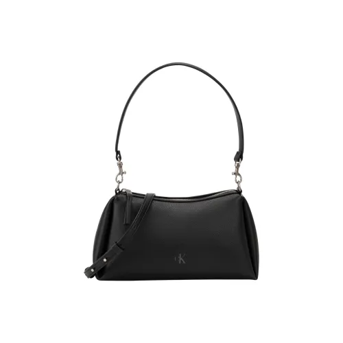 CALVIN nylon Blended Material Shoulder Bag Medium Size Women's Space Black