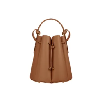 Polene Calfskin Bucket Bag Crossbody Handbag Regular Women's Brown