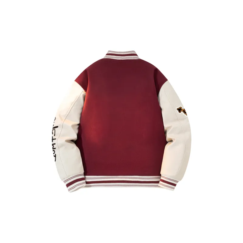 *EVAE+MOB Skull Series Baseball Jacket Unisex-6