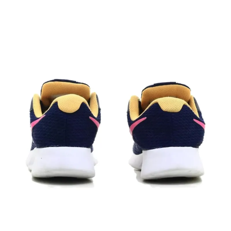 Nike Tanjun Slip Resistant And Breathable Low Top Running Shoes Women's Blue-4