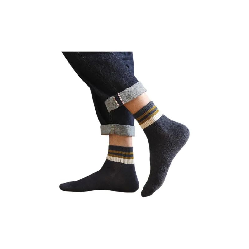 MIIOW Mid Calf Socks Men's 5 Pack-10