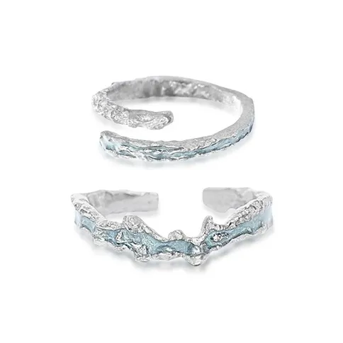 GLOIRE Alloy Rings Unisex Romantic Date Versatile Commute Style-6