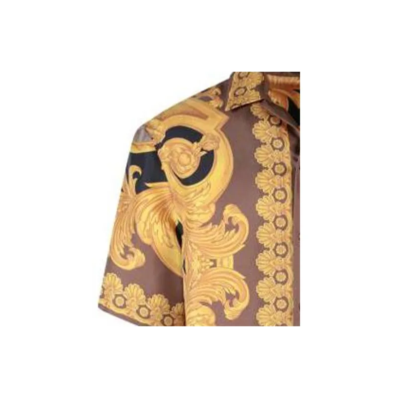 FANSIZHE SS23 Shirt Men's Brown-3