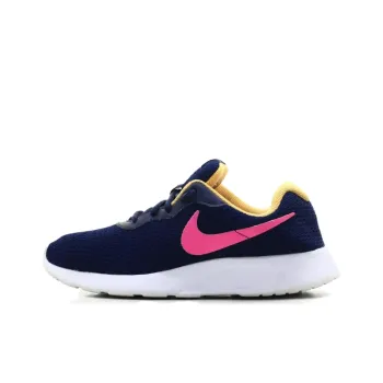 Nike Tanjun Slip Resistant And Breathable Low Top Running Shoes Women's Blue