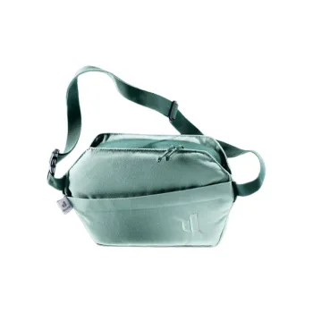 DEUTER Recycled Polyester One Shoulder Crossbody Fanny Pack Regular Unisex Jadeite Color Blocked Sea Green