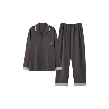 WANANNI Pajama Set Men's Gray Brown