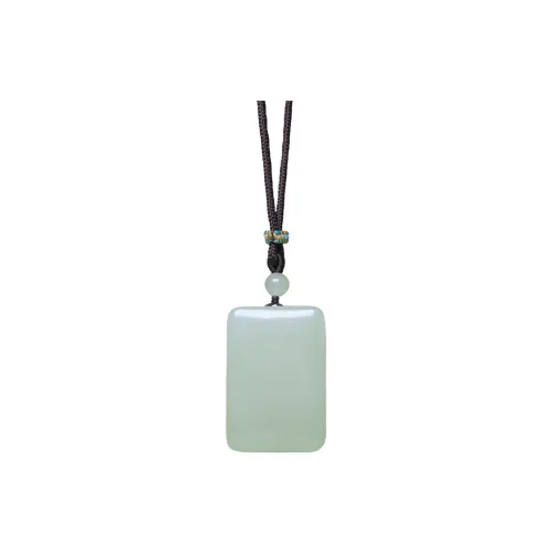 Ingenuity Necklaces Pale Greenish White Jade Unisex