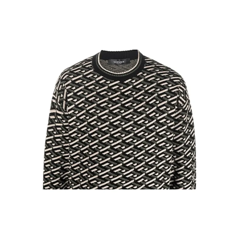 VERSACE Sweaters Men Green-4