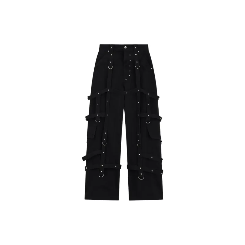 WE11DONE Studded Cargo Trousers-1