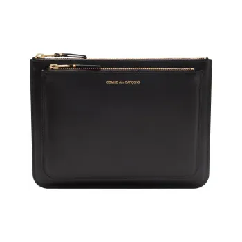 CDG Cow Leather Wallet Regular Men's Black