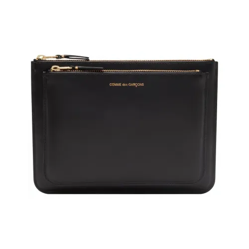 CDG Cow Leather Wallet Regular Men's Black