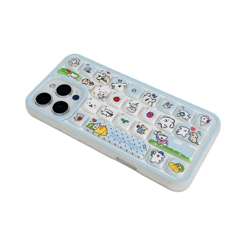 Wei Xin TPU Material Puppy Keyboard Phone Cases Compatible With IPhone 16/15 Pro Max/Apple 13/14 Pro/Max