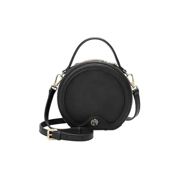 Ancient Yi Xi Mulberry Silk Crossbody Handbag Small Size Women's Black