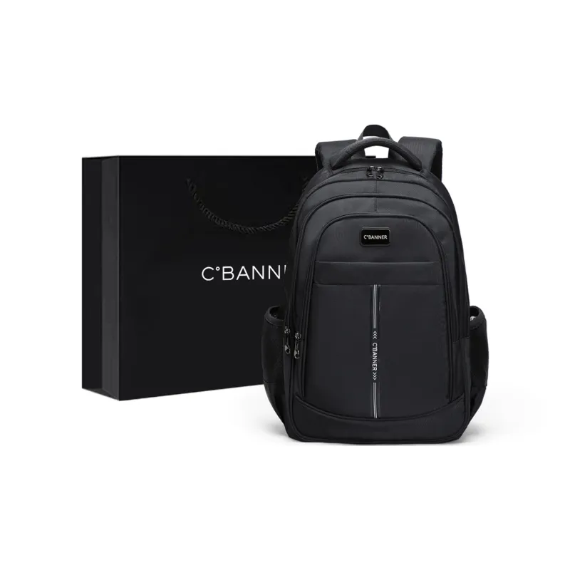 C°BANNER Fabric Backpack Men's Black-0