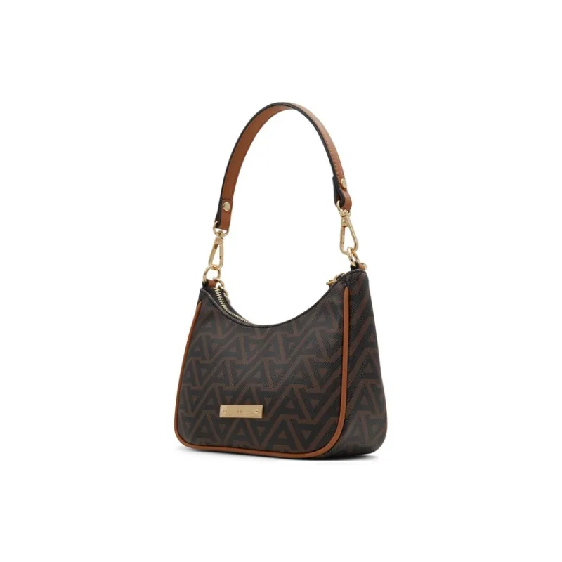 ALDO Artificial Leather Portable Underarm Shoulder Bag Trumpets Women's Mixed Color/Brown-4