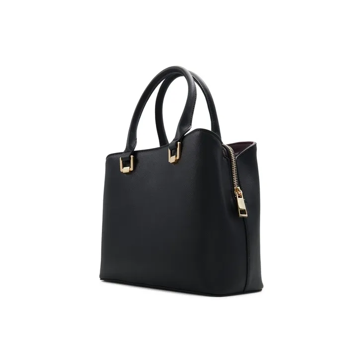 ALDO Artificial Leather Crossbody Bag, Handbag Medium Size Women's Black/Mixed Color-1