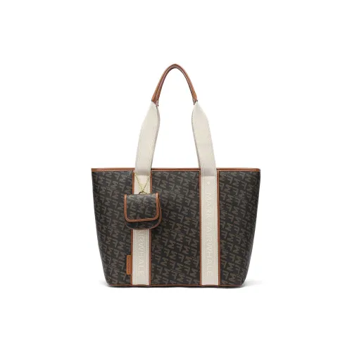 FAIRWHALE PVC cricket Student Schooling Shoulder Bag Large Size Women's Dark Coffee