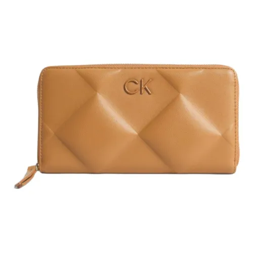 CALVIN KLEIN Recycled Polyester With Polyurethane Wallet Women's Tan