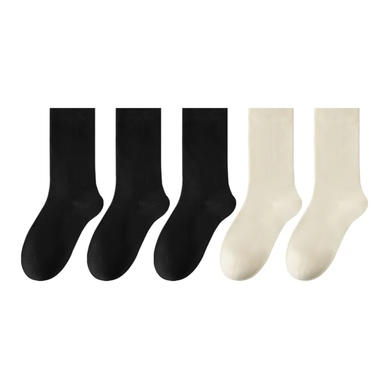 MADALLO Mid Calf Socks Women's 5 Pack-7
