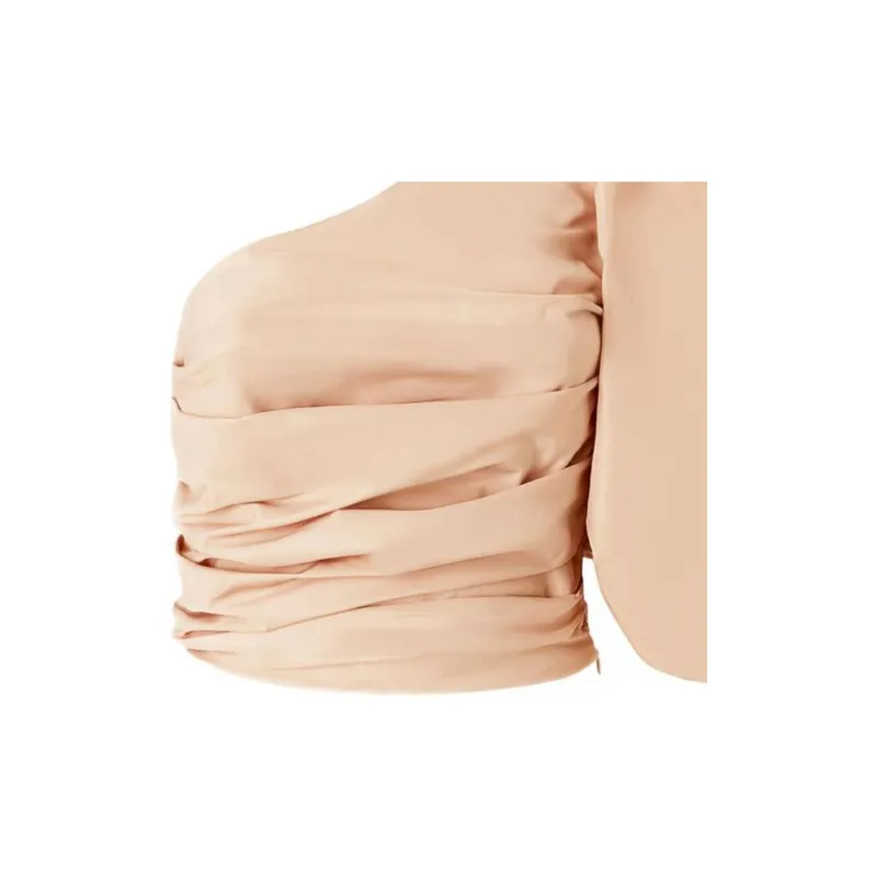 PINKO Asymmetrical One Shoulder Top-2