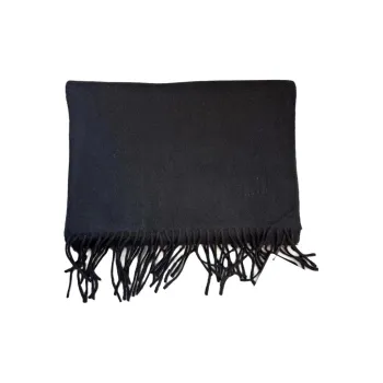Dunhill Cashmere Knit Scarves Unisex Black
