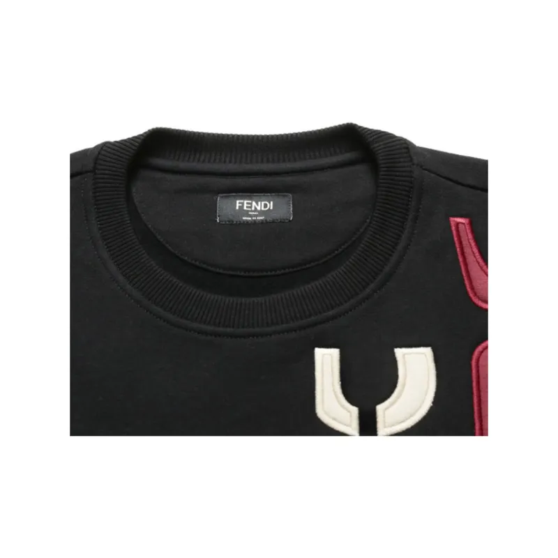 FENDI Sweatshirts Men Black-2