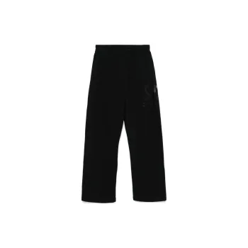 Golden Goose Logo Printed Straight Leg Trousers