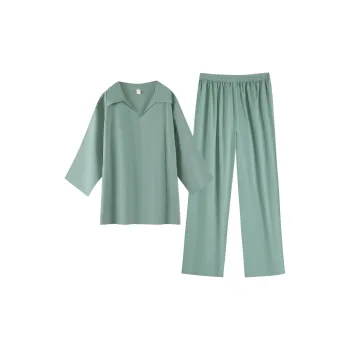 ZumashL Luxury Designer Series Pajama Set Women's Clear Turquoise
