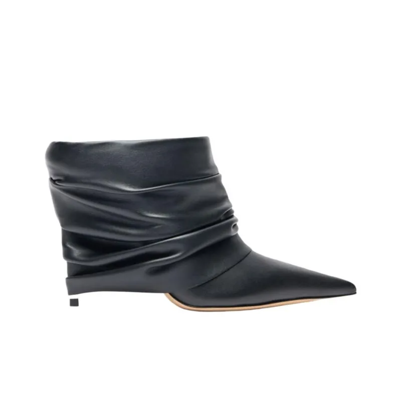 Casadei Closed Toe Slippers 10cm Women's Black-1