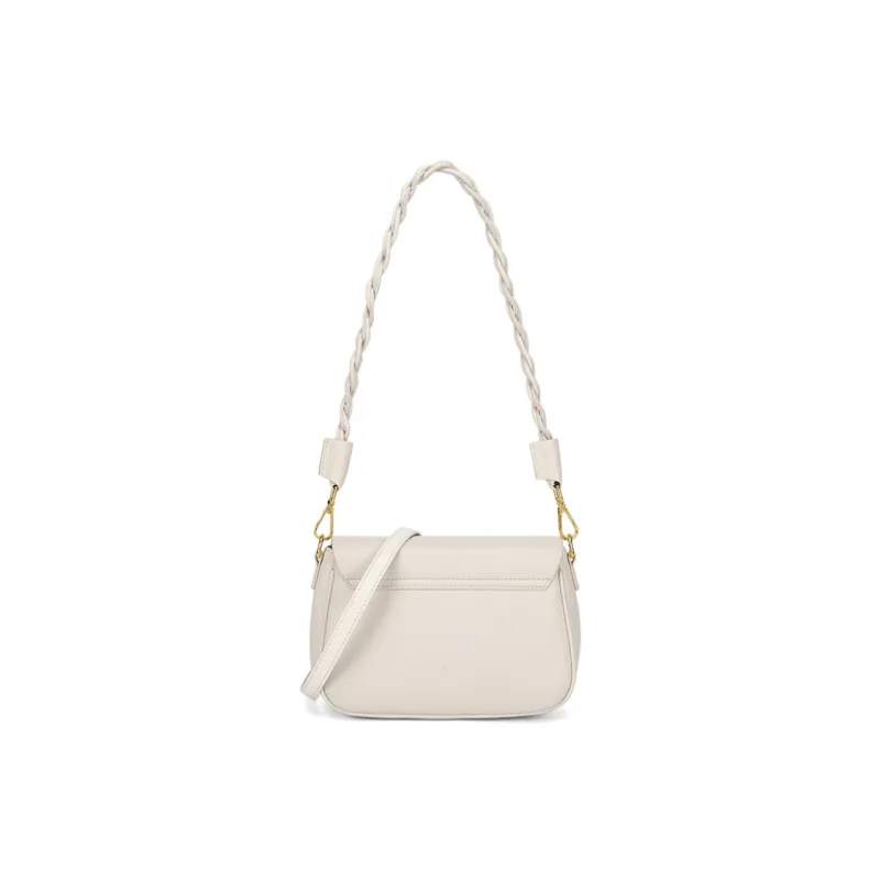 FAIRWHALE Synthetic Leather Shoulder Bag Women's Ecru/Milk Tea Beige-3