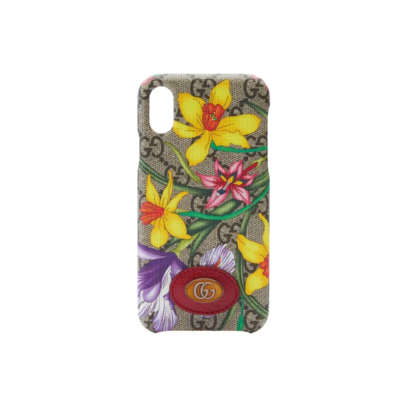 GUCCI Canvas Material Ophidia Collection Phone Cases Compatible With IPhone X/iPhone XS Artistic-2