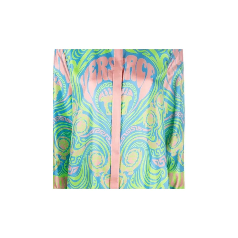 VERSACE Shirts Women's Green-4