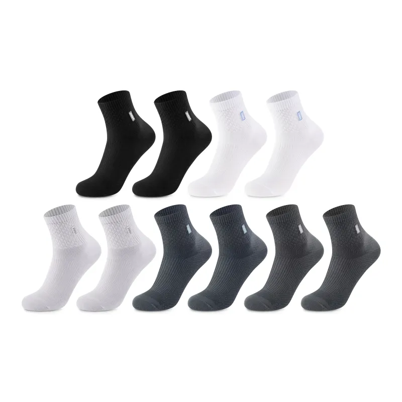 FAIRWHALE Mid Calf Socks Unisex 5 Pack-16