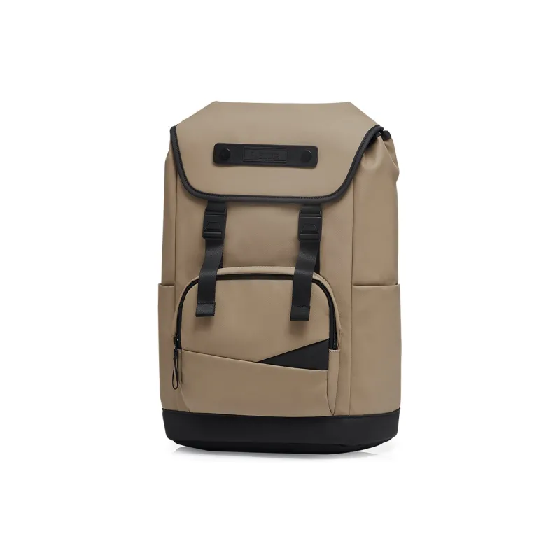 OIWAS Fabric Travel Backpack Laptop Bag Regular Unisex Black/Khaki-7