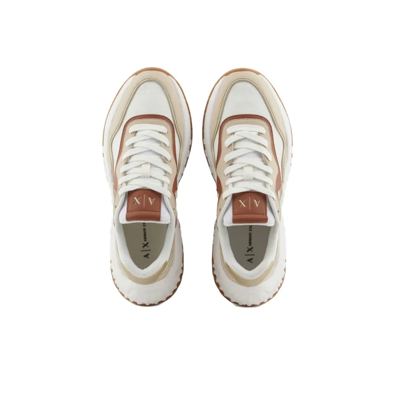 ARMANI EXCHANGEAE Low Top Chunky Sneakers Women's Beige-3