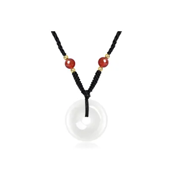 Emerald Dynasty Chalcedony Jade Necklaces Unisex