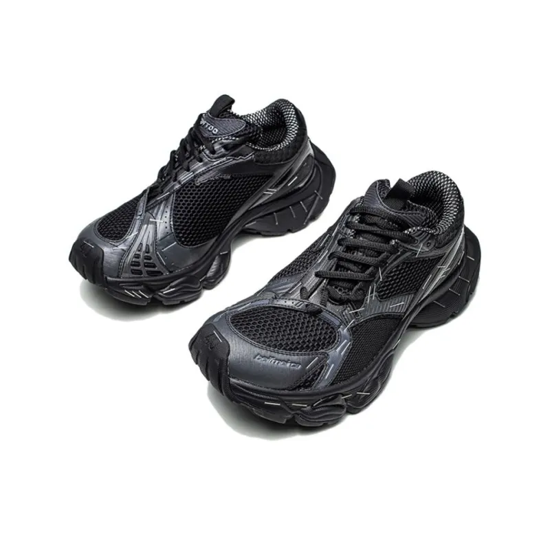 JIETEGONGYANG Slip Resistant Low Top Chunky Sneakers Unisex-1