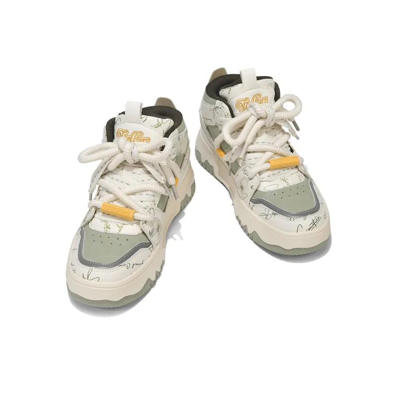 TCELLARS Coverage Cushioning Abrasion Resistant Lightweight Support Mid Top Skateboard Shoes Unisex-22