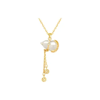 CHINA GOLD Chalcedony Necklaces Women's