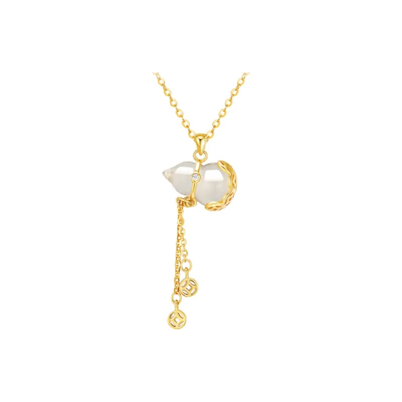 CHINA GOLD Chalcedony Necklaces Women's-0