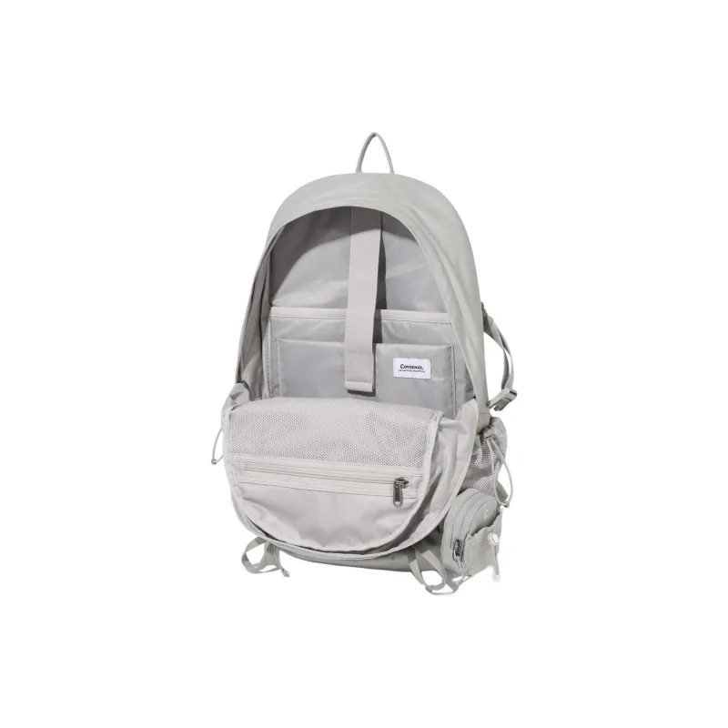 COVERNAT Nylon Backpack Unisex Light Gray-4