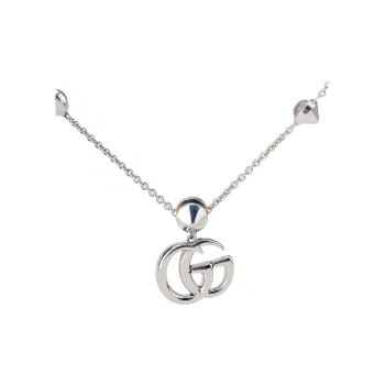 GUCCI Double G Mother Of Pearl Necklace