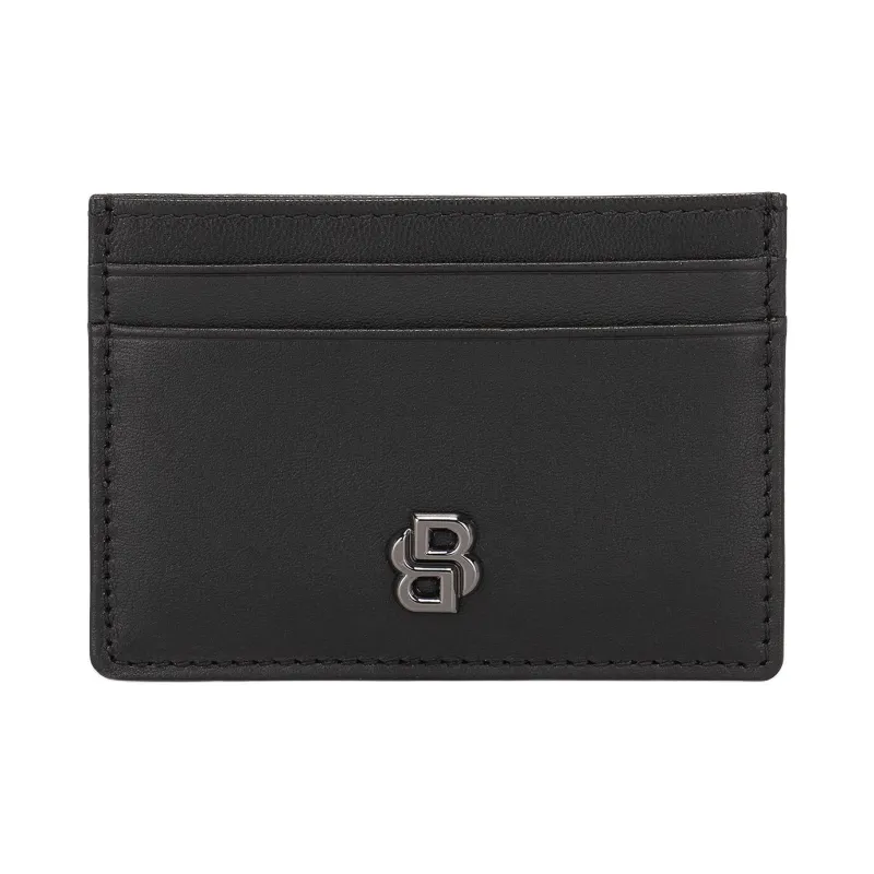 BOSS Leather Card Holder Men's Black-0